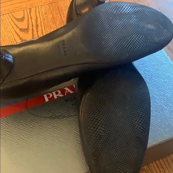 Prada nappa leather cap-toe ballet flats - Picture 6 of 6